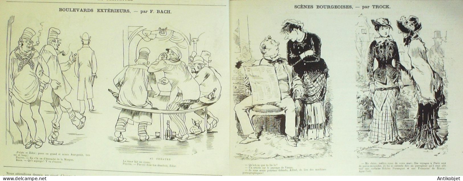 La Caricature 1882 N°149 Lecrampec à Du Vague à L'âme Draner Vendanges Tinant Trock - Tijdschriften - Voor 1900