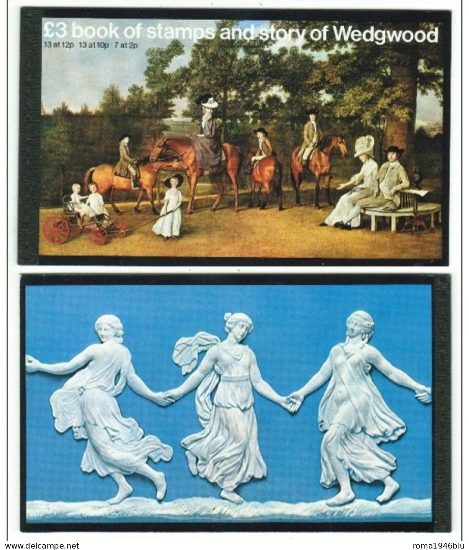 GRAN BRETAGNA 1980 WEDGWOOD BOOK OF STAMPS £3 BOOK OF STAMPS AND STORY OF WEDGWOOD - Postzegelboekjes