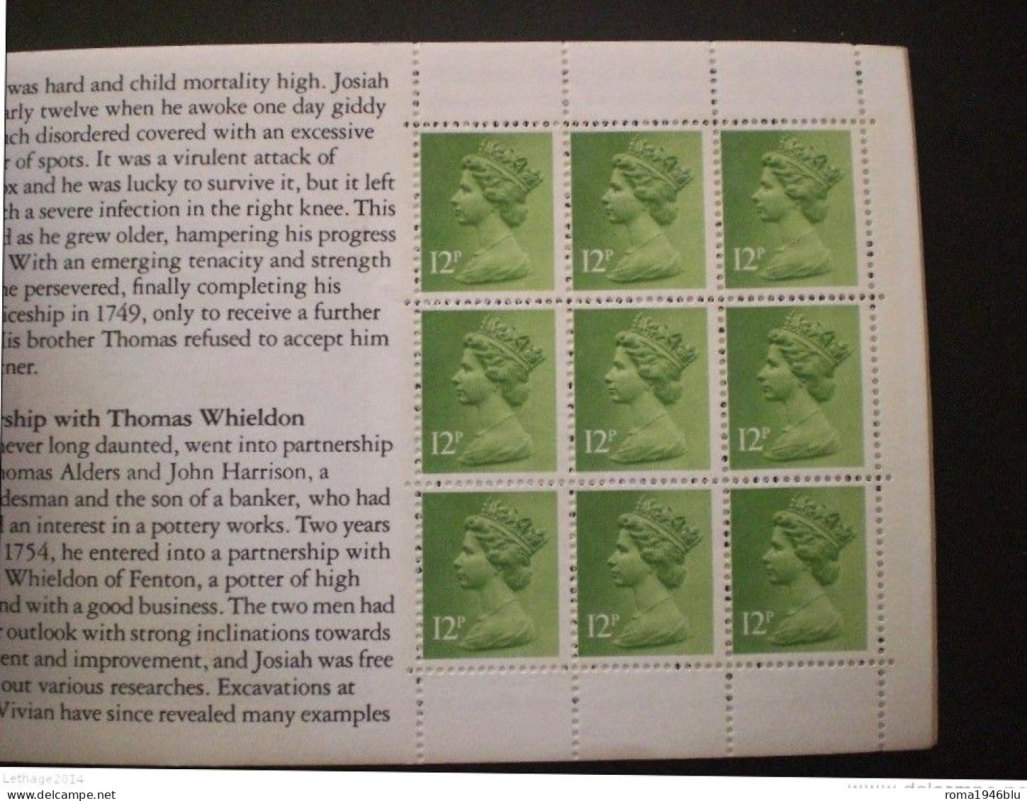 GRAN BRETAGNA 1980 WEDGWOOD BOOK OF STAMPS £3 BOOK OF STAMPS AND STORY OF WEDGWOOD - Postzegelboekjes