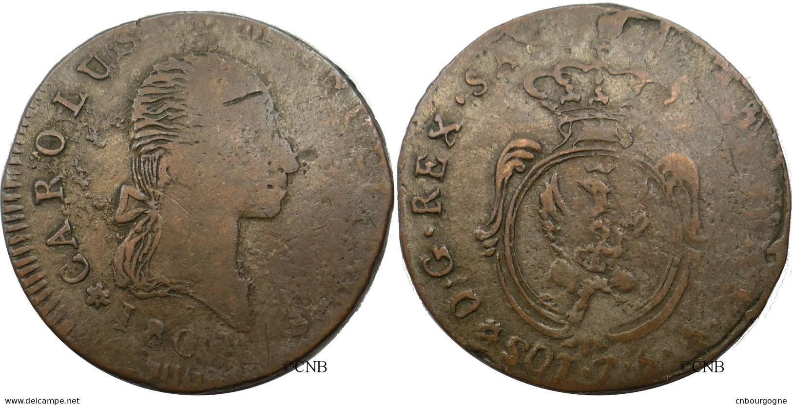 Italie - Royaume De Sardaigne - Charles-Emmanuel IV - 7,6 Soldi 1800 - TB/VF20 - Mon5807 - Piemonte-Sardegna, Savoia Italiana