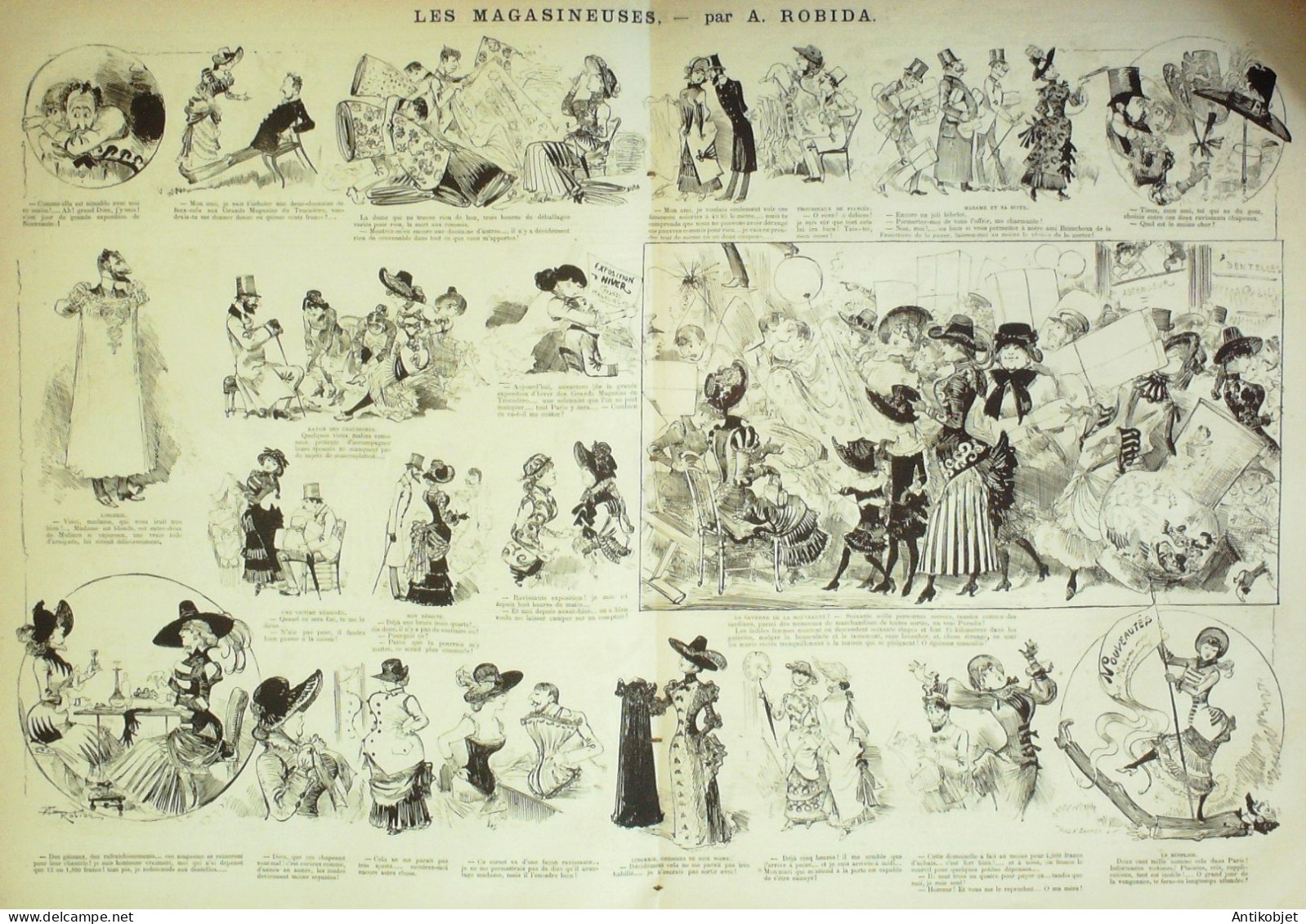 La Caricature 1882 N°150 Magasineuses Robida Loys Commission Des Fayols Gino - Tijdschriften - Voor 1900