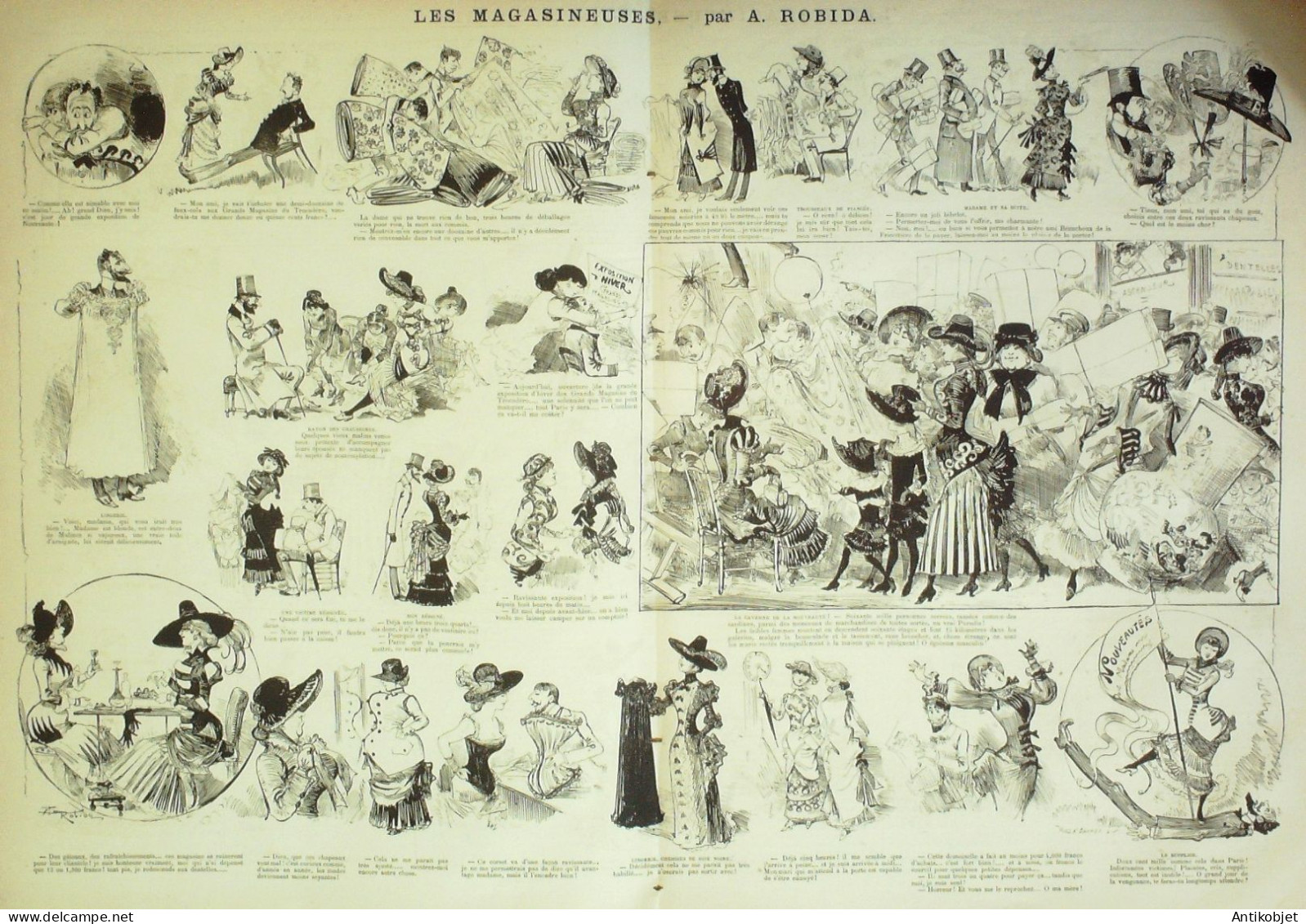 La Caricature 1882 N°150 Magasineuses Robida Loys Commission Des Fayols Gino - Revistas - Antes 1900