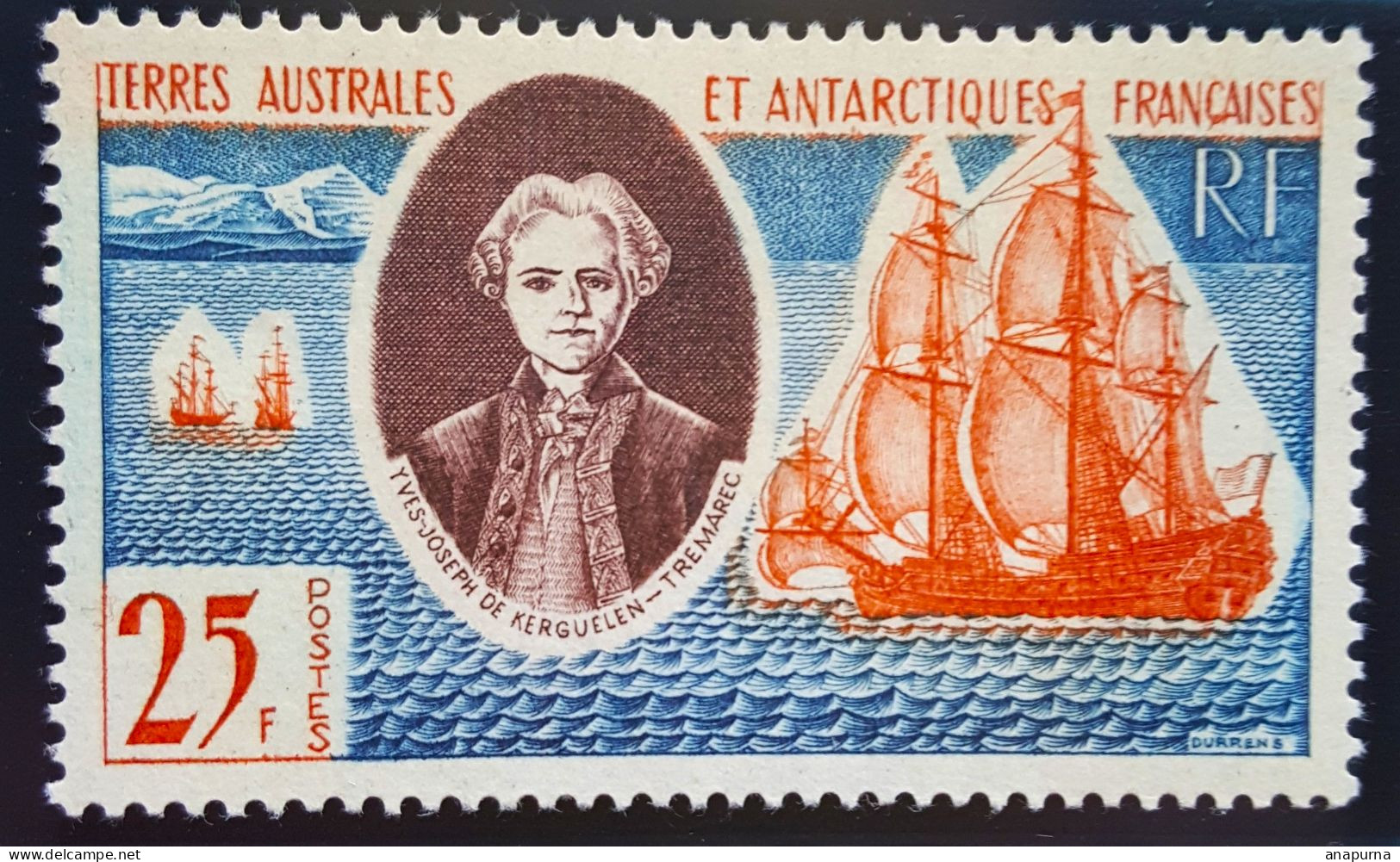 TIMBRE TAAF 18 CHEVALIER KERGUELEN - Unused Stamps