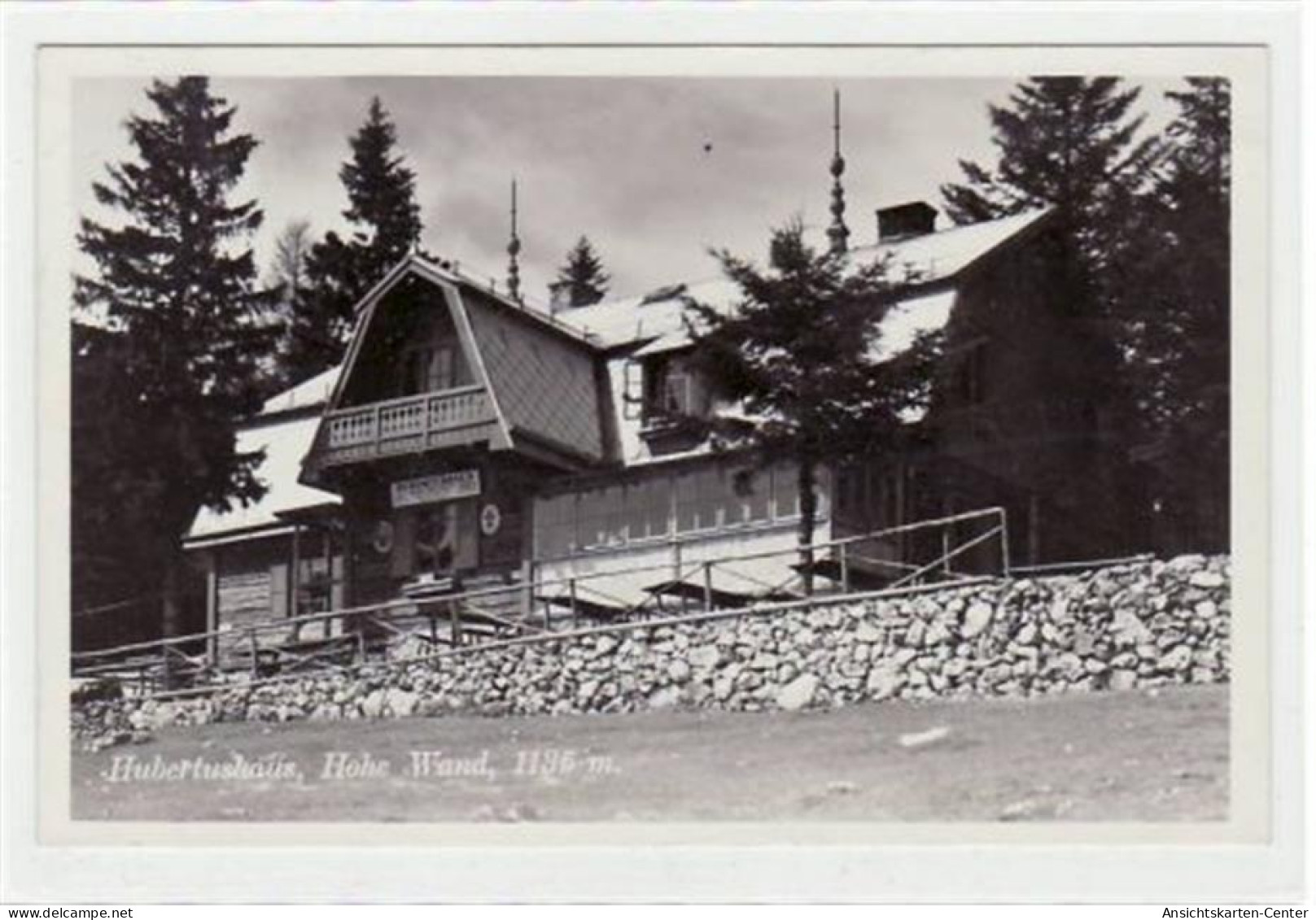 39006405 - Fotokarte Vom Hubertushaus, Hohe Wand Gelaufen 1936. Gute Erhaltung. Post Gruenbach - Sonstige & Ohne Zuordnung