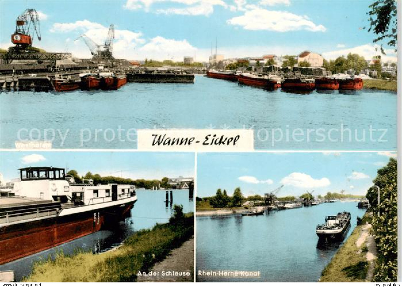 73853820 Wanne-Eickel Westhafen An Der Schleuse Rhein Herne Kanal Wanne-Eickel - Herne