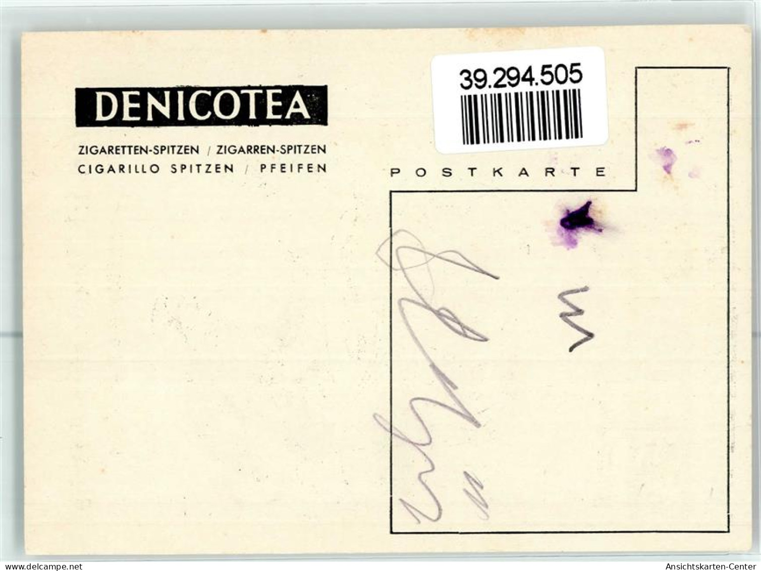 39294505 - Denicotea Zigarettenspitze - Publicidad