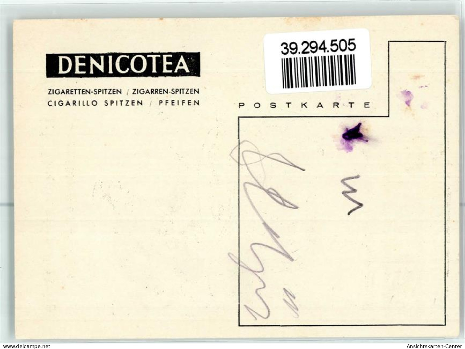 39294505 - Denicotea Zigarettenspitze - Publicité