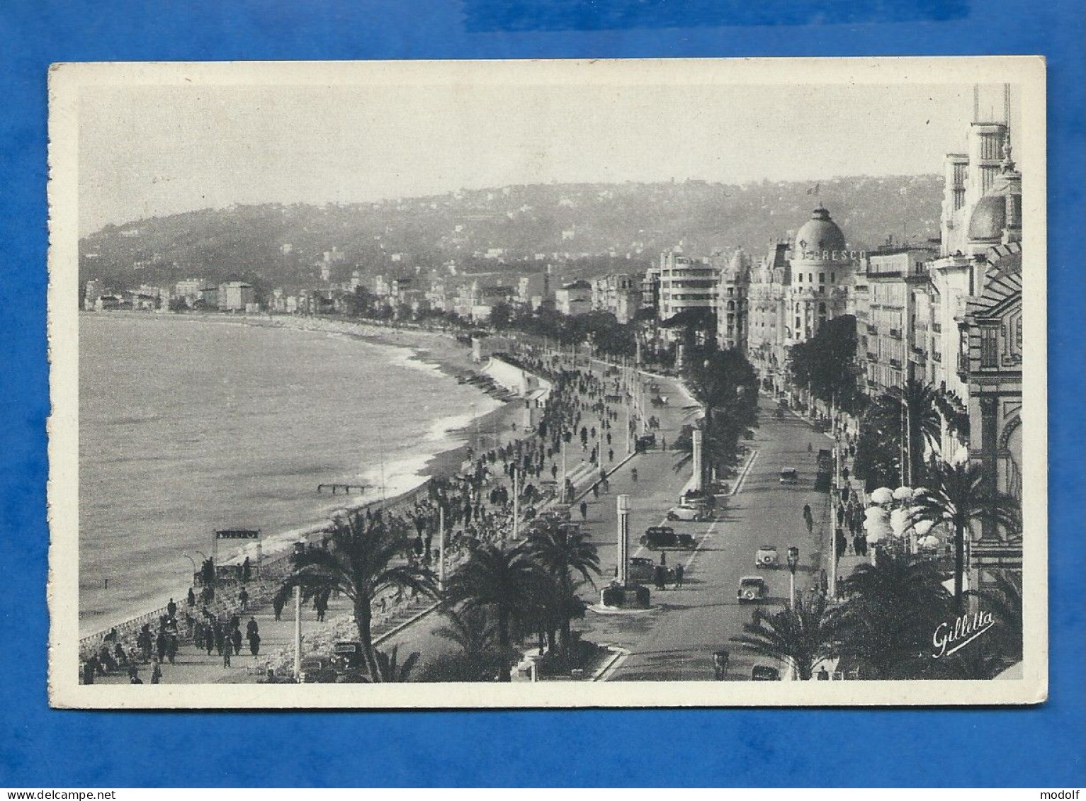 CPA - 06 - Nice - Les Hôtels Sur La Promenade Des Anglais - Circulée En 1937 - Cafés, Hoteles, Restaurantes