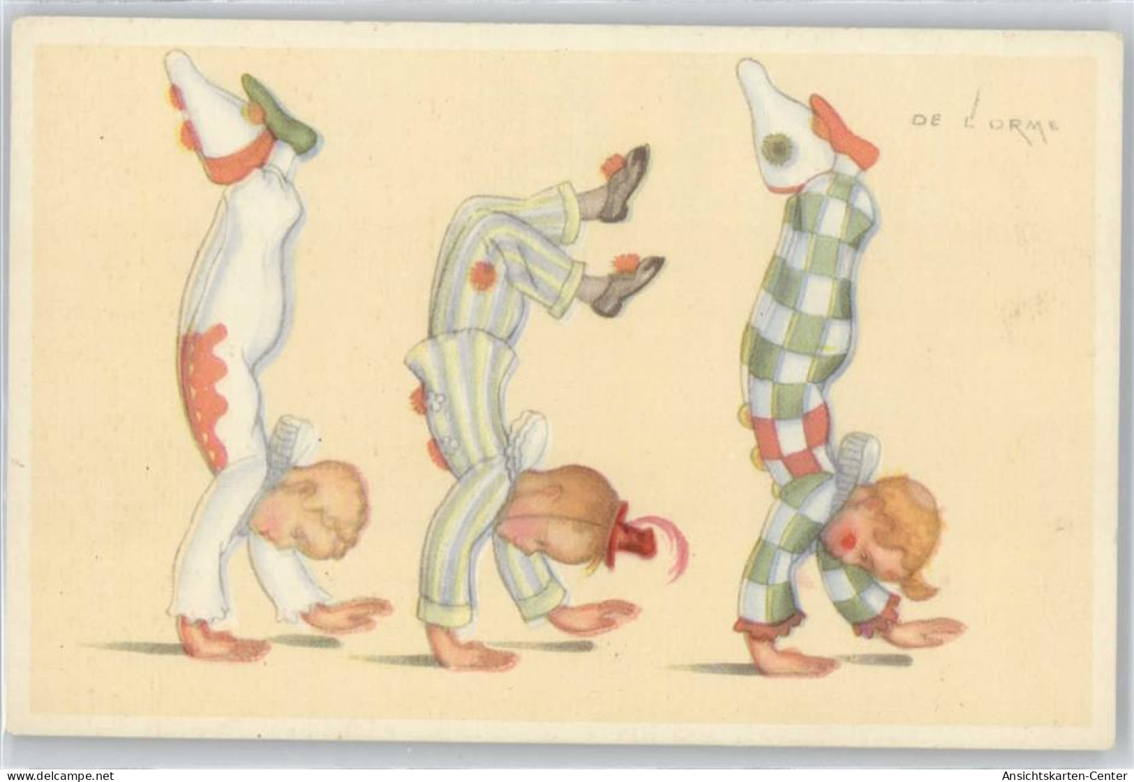 50352805 - Kinder Als Clown , Handstand , De Lorme - Expositions