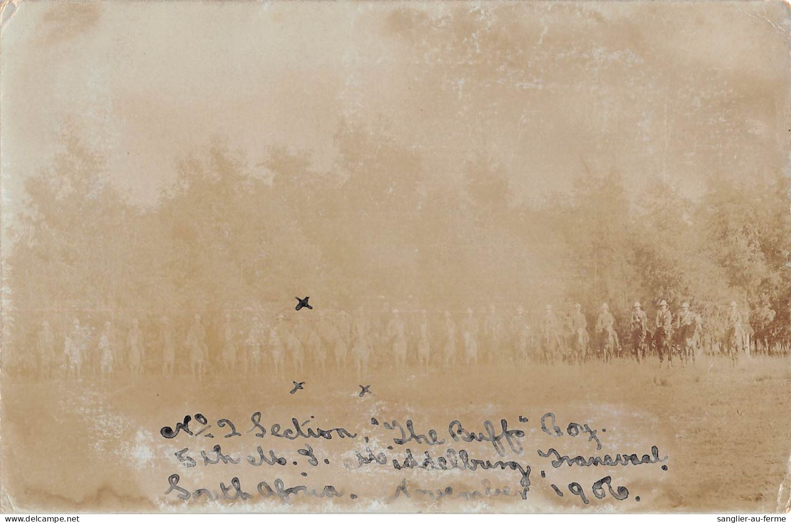 CPA / AFRIQUE DU SUD / BOERS / CARTE PHOTO / THE BUFFALO BOY / MIDDELBURG / 1906 - Südafrika