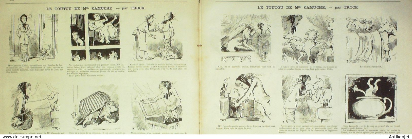 La Caricature 1882 N°151 Armées Allemandes Bavière Caran D'Ache Loys Trock - Magazines - Before 1900