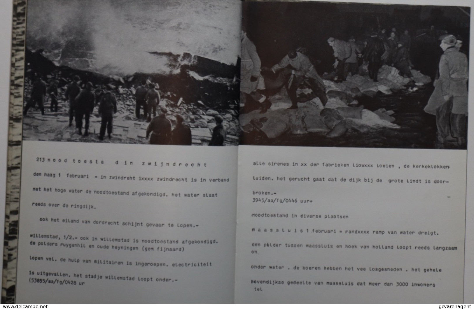 DE RAMP 1953 - NEDERLAND ONDER WATER - OVERZICHT VAN HET  GETROFFEN NEDERLANDS VOLK - History