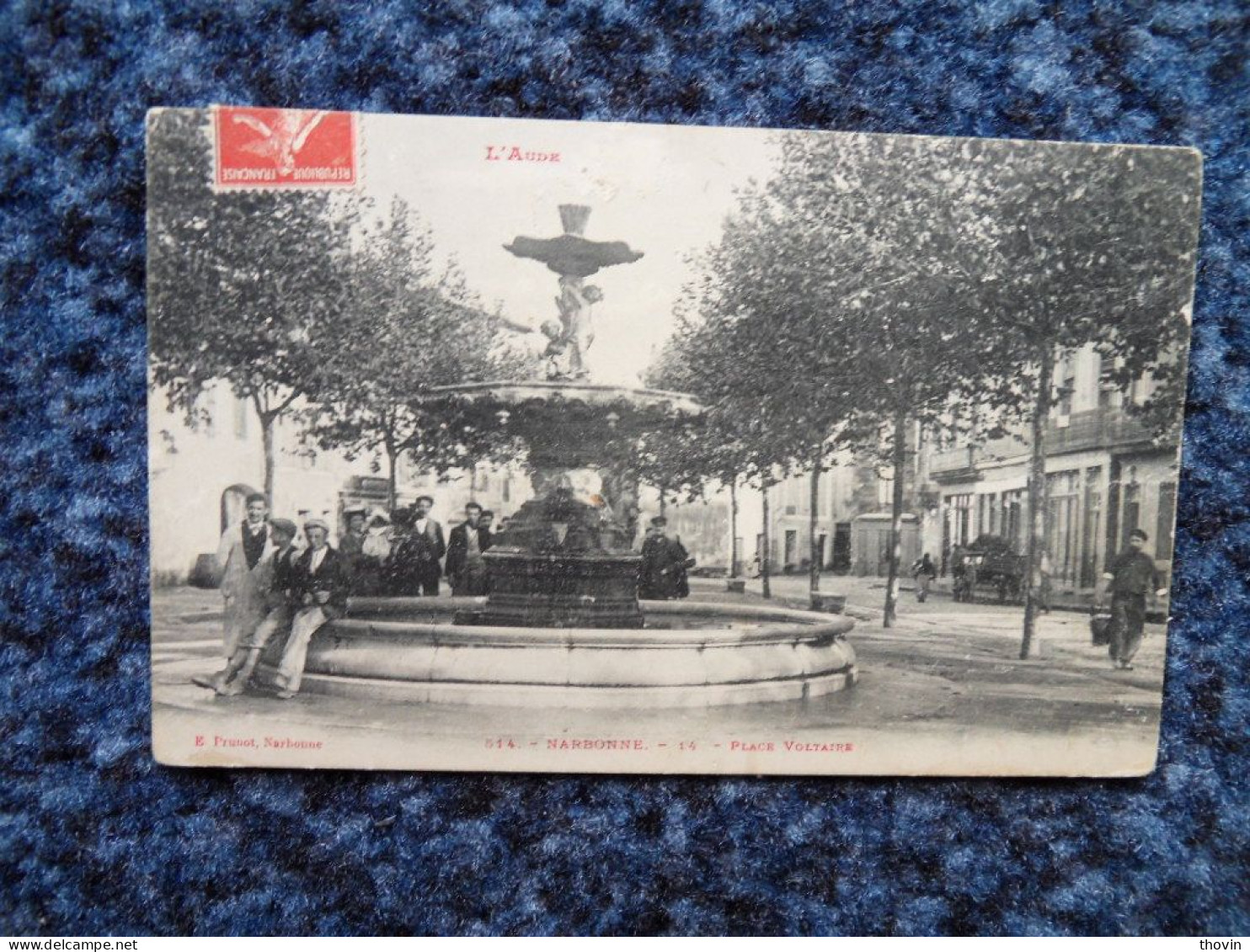 KB10/1211-Narbonnr Place Voltaire Fontaine 1908 - Narbonne