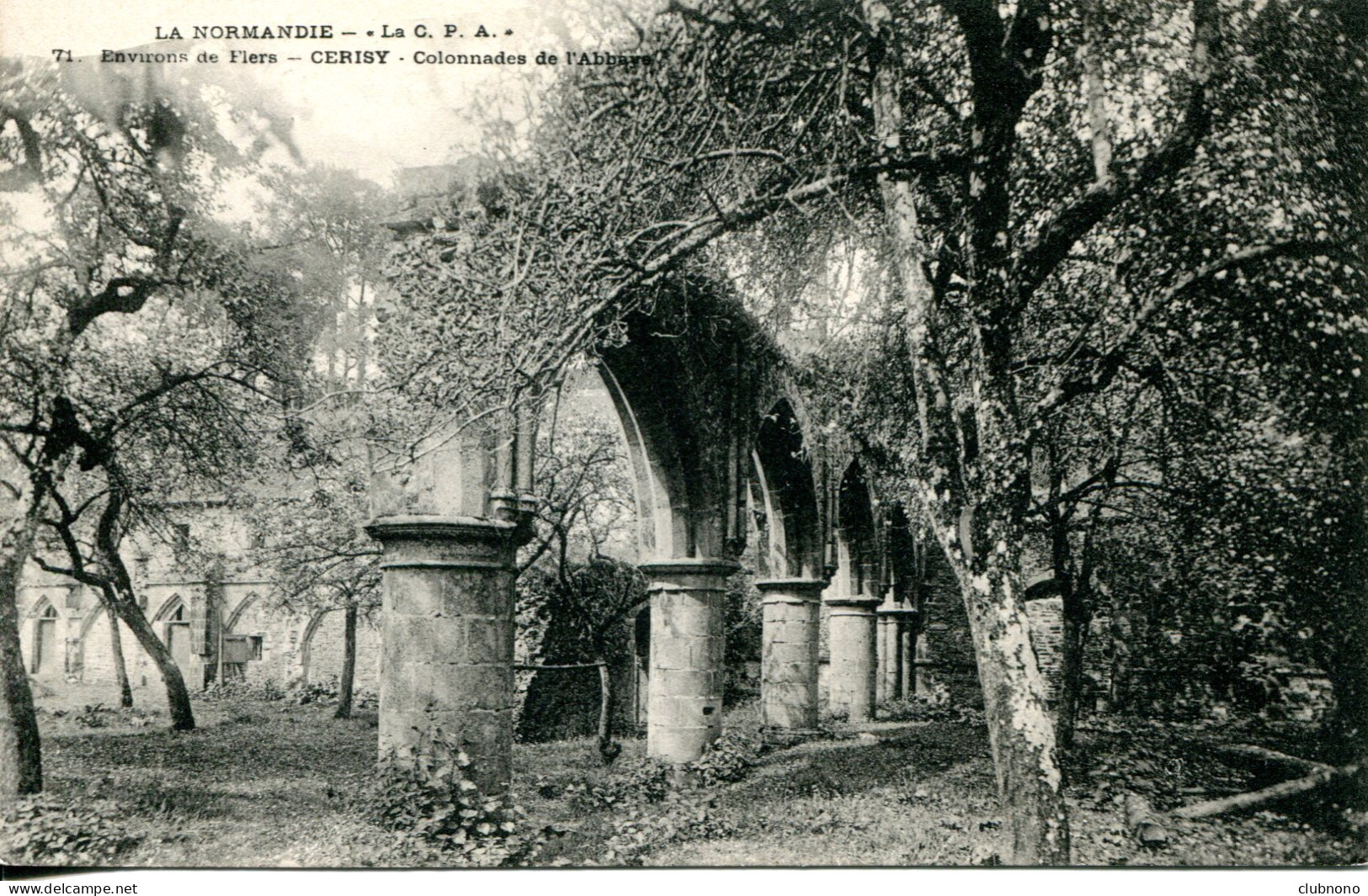 CPA - FLERS (ENV.) - CERISY - COLONNADES DE L'ABBAYE - Flers