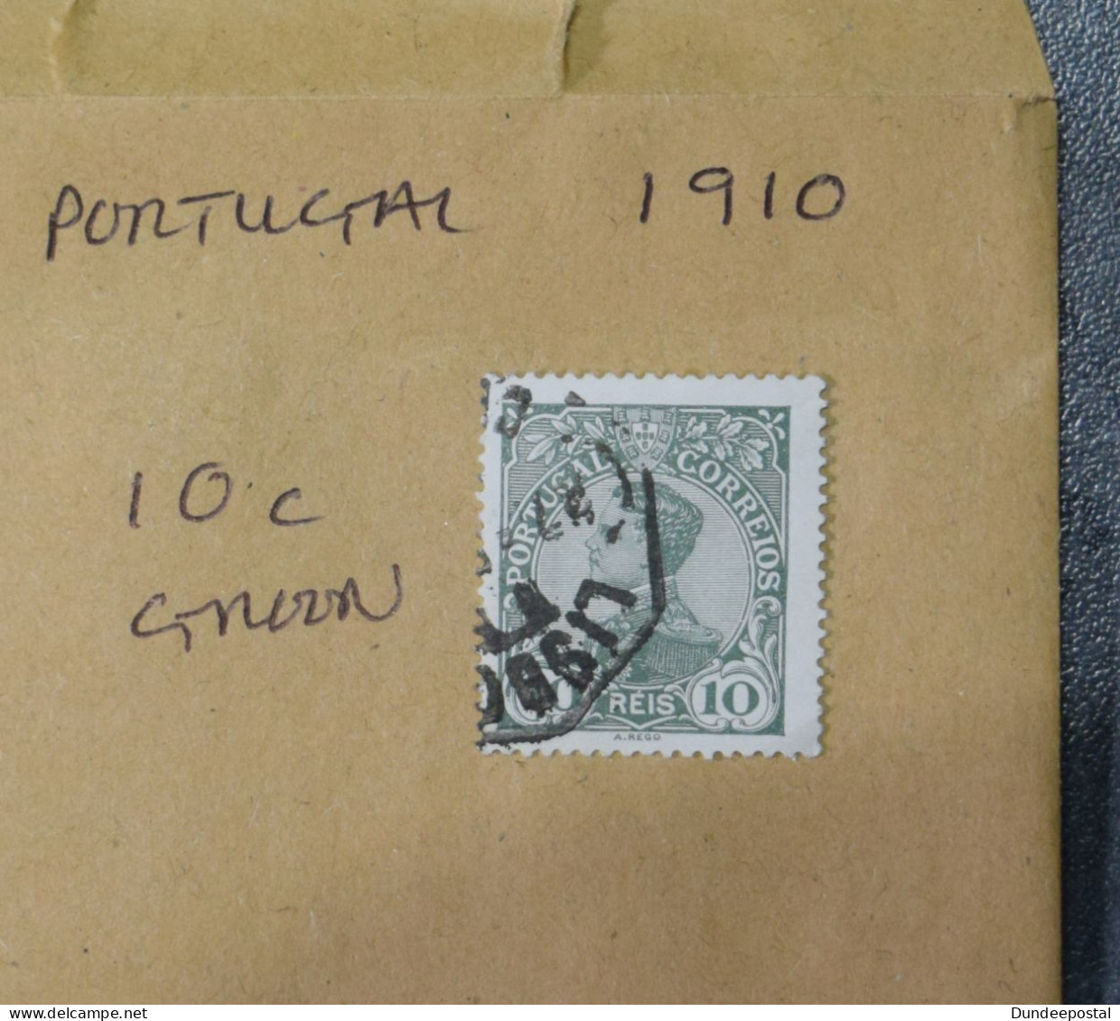 PORTUGAL STAMPS 10c Green 1910 ~~L@@K~~ - Gebruikt