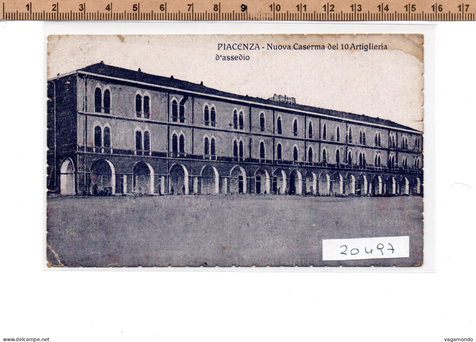 20497  PIACENZA NUOVA CASERMA DEL 10 ARTIGLIERIA D ASSEDIO 1920 - Piacenza