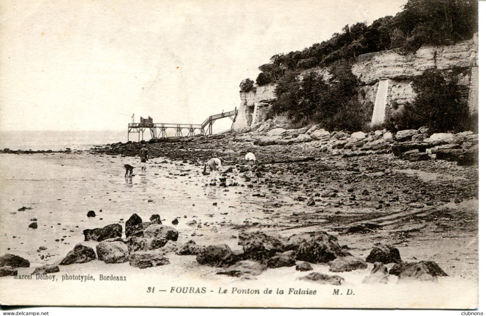 CPA - FOURAS - LE PONTON DE LA FALAISE - Fouras-les-Bains