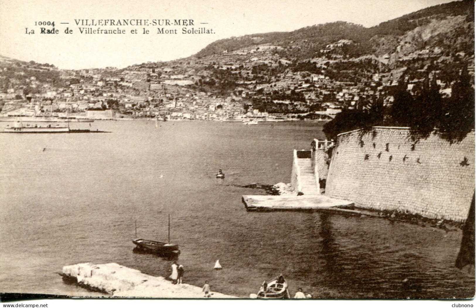 CPA - VILLEFRANCHE SUR MER - LA RADE ET LE MONT SOLEILLAT - Villefranche-sur-Mer