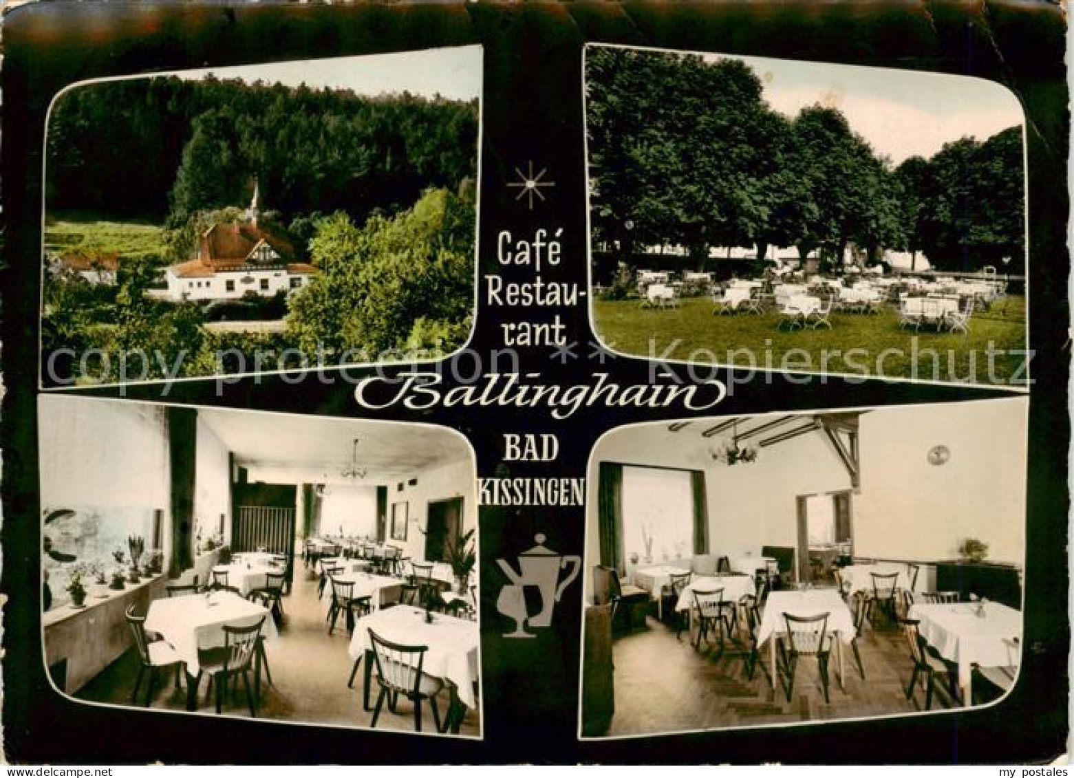 73853733 Bad Kissingen Cafe Restaurant Ballinghain Gartenwirtschaft Gastraeume B - Bad Kissingen