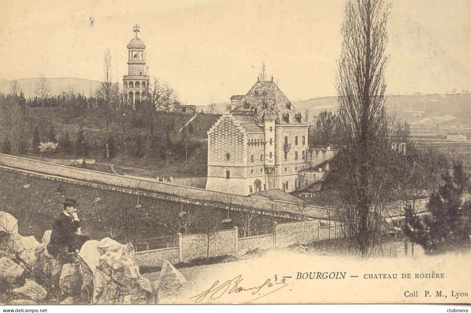 CPA - BOURGOIN - CHATEAU DE ROZIERE (CARTE PRECURSEUR) - Bourgoin