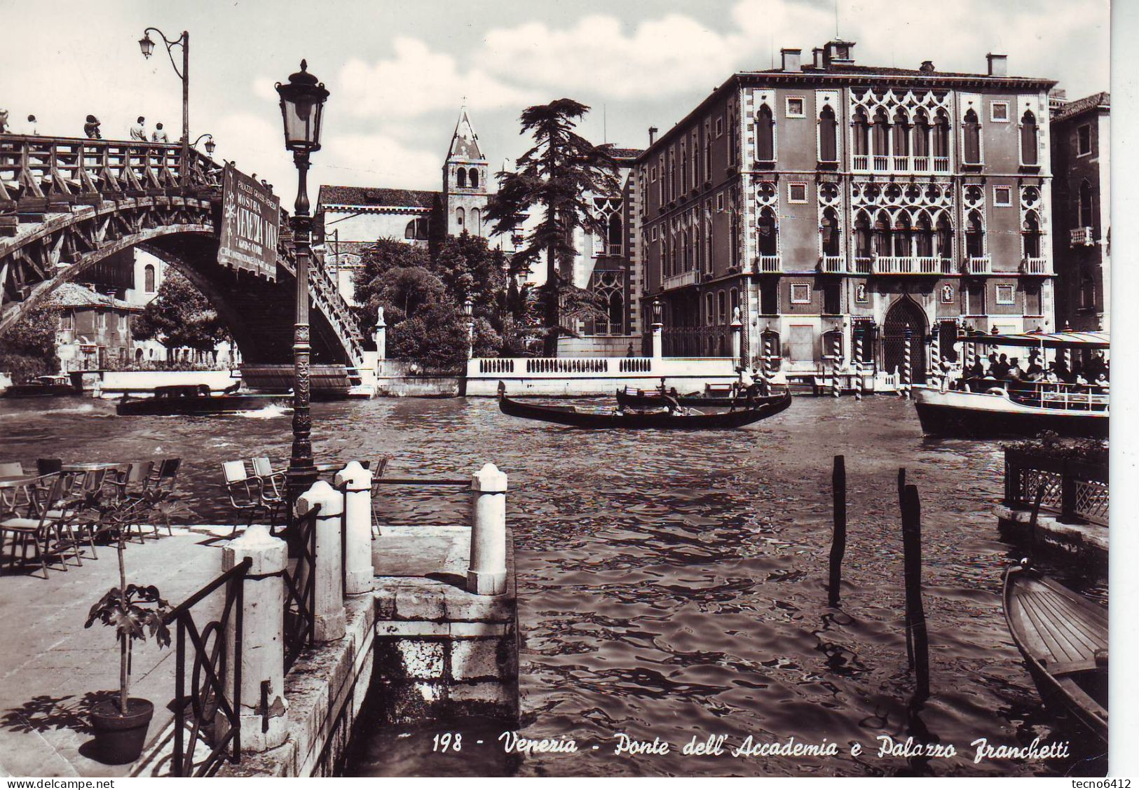 Venezia - Ponte Dell'accademia E Palazzo Franchetti - Viaggiata - Venetië (Venice)