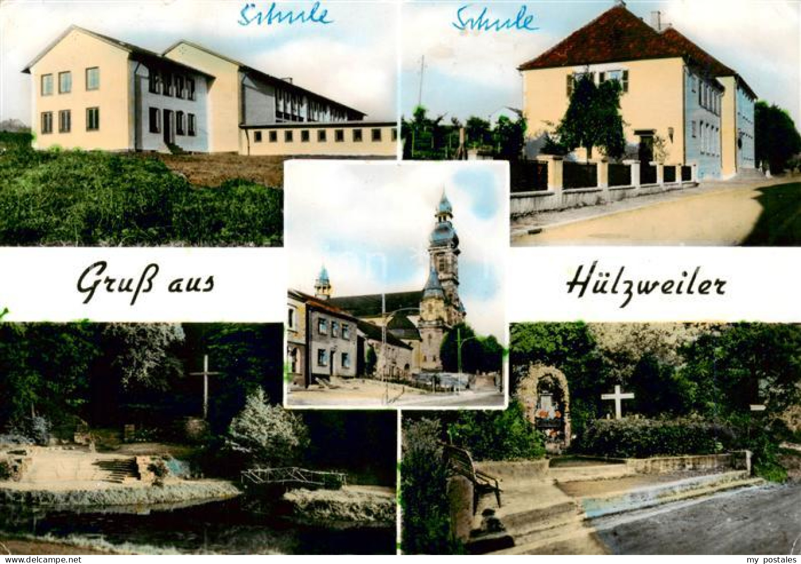 73853711 Huelzweiler Schwalbach Schule Kirche Grotte Gedenkstaette Huelzweiler S - Autres & Non Classés