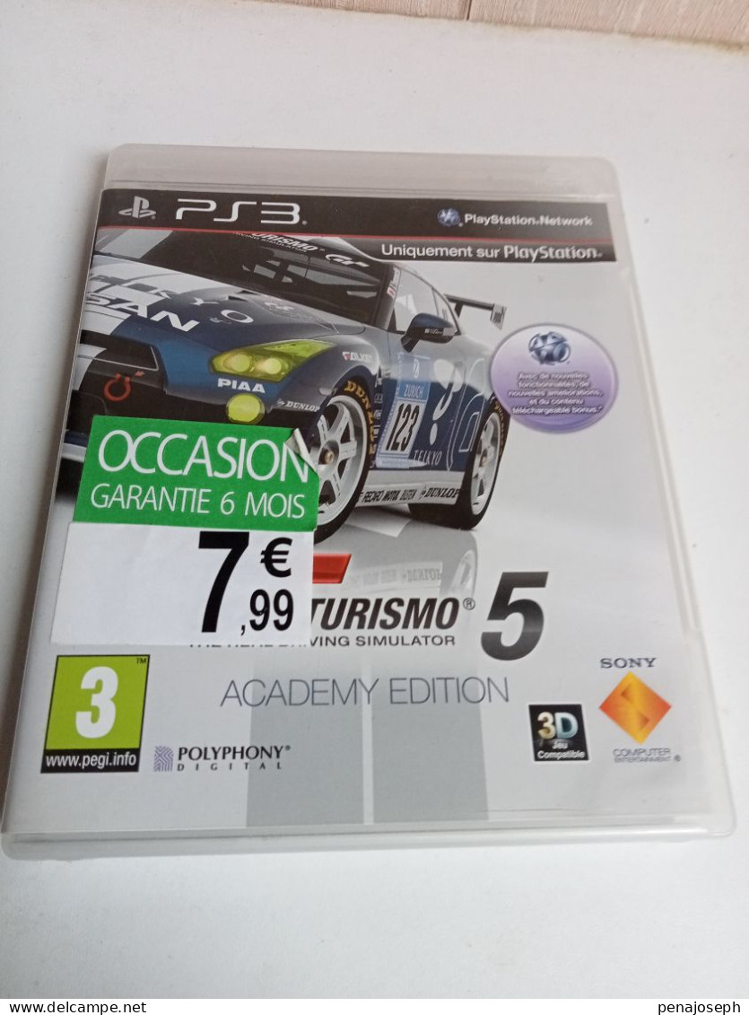 Gran Turismo 5 Sur Ps3 Academy Edition - Sonstige & Ohne Zuordnung