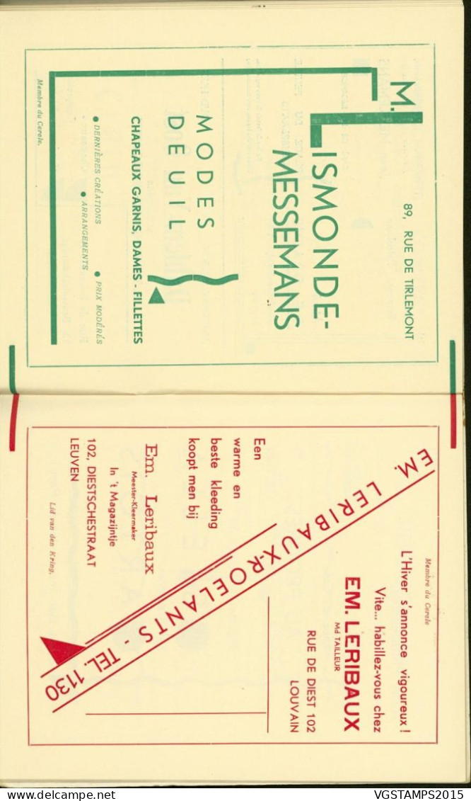 Belgique 1937 - Catalogue Numéroté de l' Exposition Philatélique  de 1937 à Louvain . RARE¡¡¡.. (EB) AR-02358