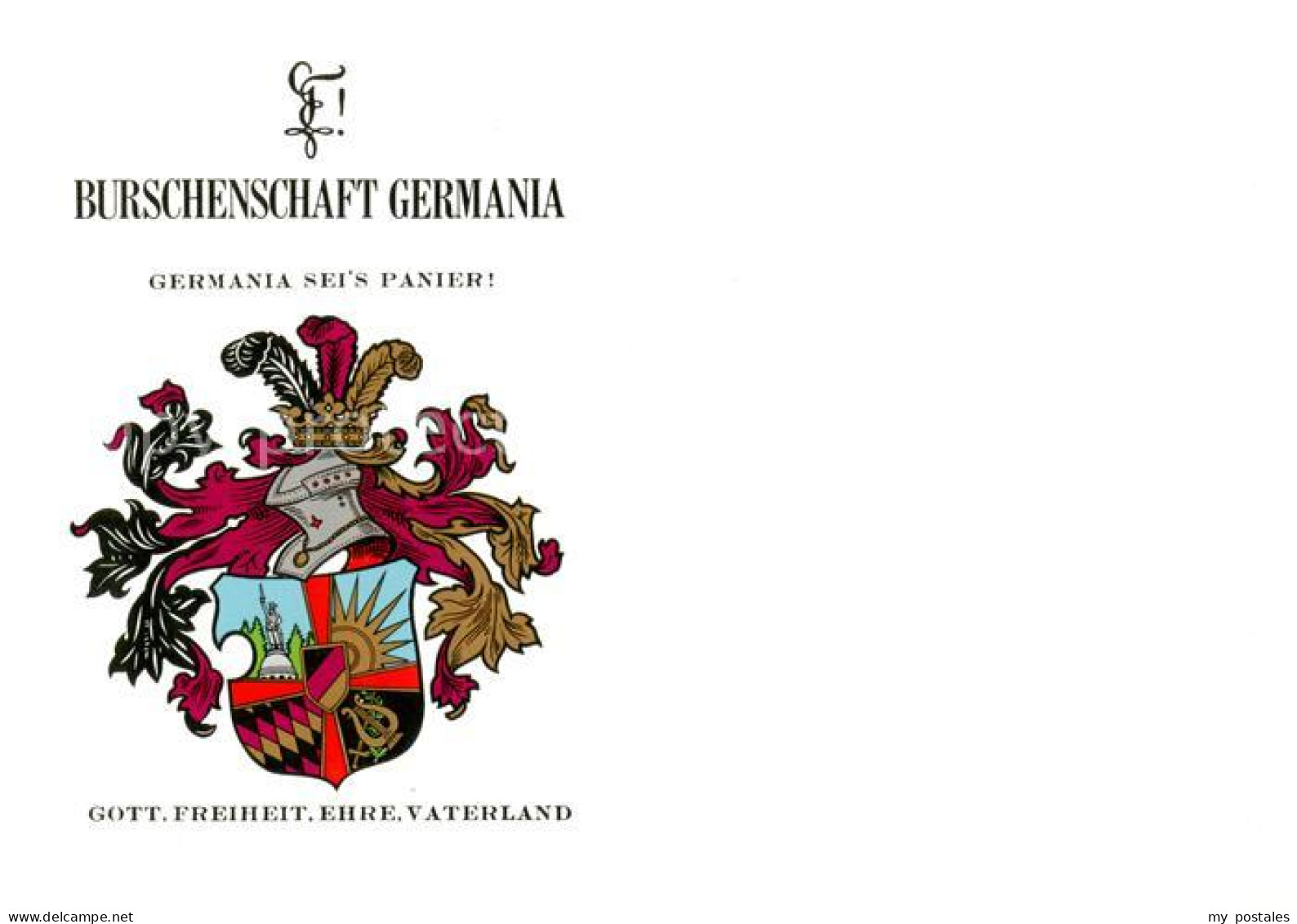 73853644 Giessen  Lahn Burschenschaft Germania Giessen Wappen  - Giessen