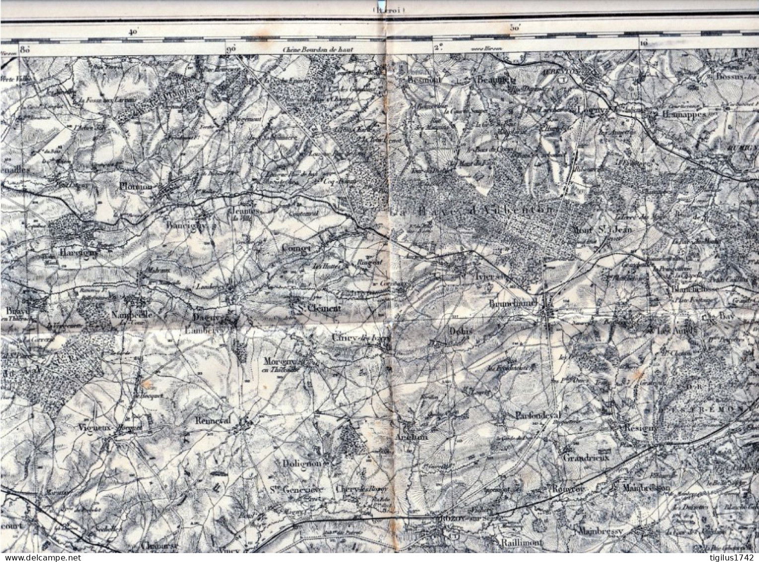 Carte D’état-major. Rethel (Ardennes, 08) Feuille N°23, Lever 1833, Révision 1912 - Mapas Topográficas