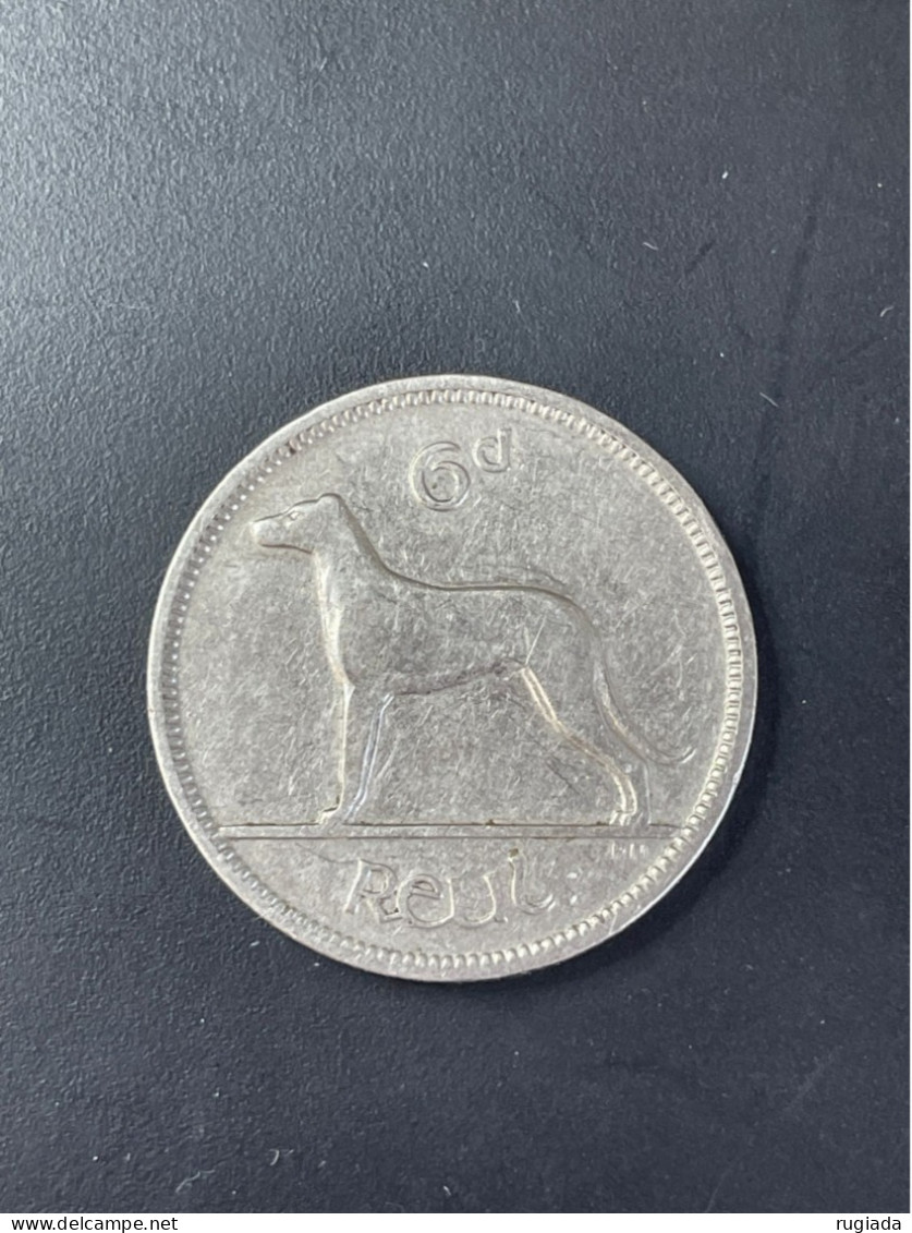 1928 Eire Ireland 6 Pence (6d) Coin, VF Very Fine - Ierland