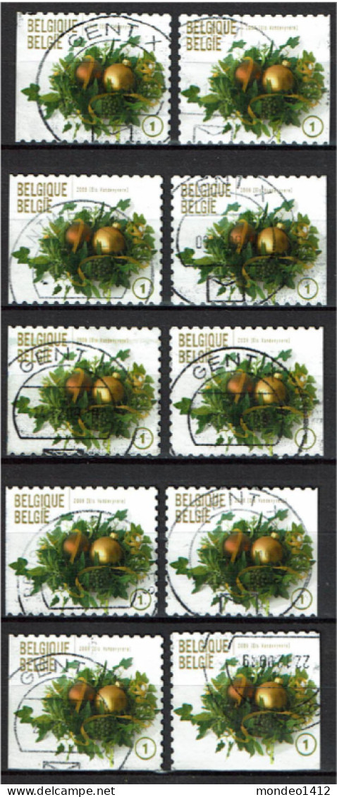 België OBP 3981 - Zegels Uit Boekje B107 - Kerstmis, Noël - Used Stamps