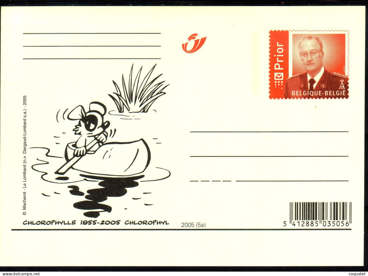 Belgique -entiers Postaux -cartes Illustrées N°96/1 #CHLOROPHYLLE 50 Ans #( PRIOR  Sans Indication De Valeur- A ) - Bandes Dessinées