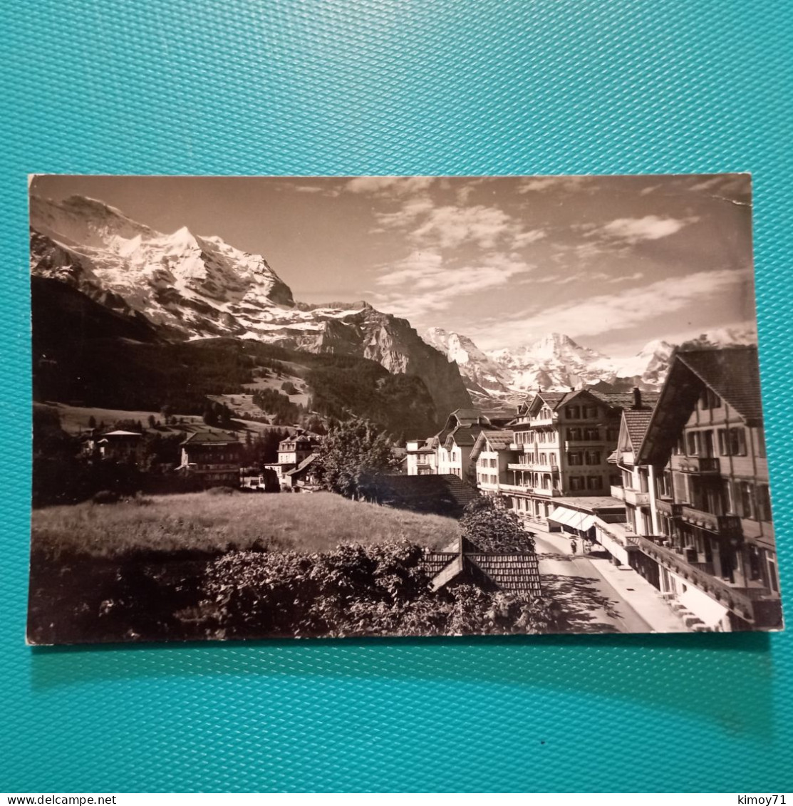 Cartolina Wengen Jungfrau Breithorn. 1960 - Wengen