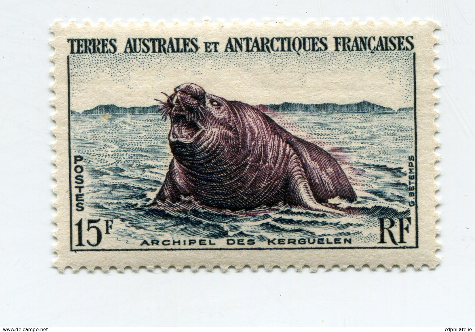 T. A. A. F. N°7 ** FAUNE ELEPHANT DE MER ( KERGUELEN ) - Unused Stamps