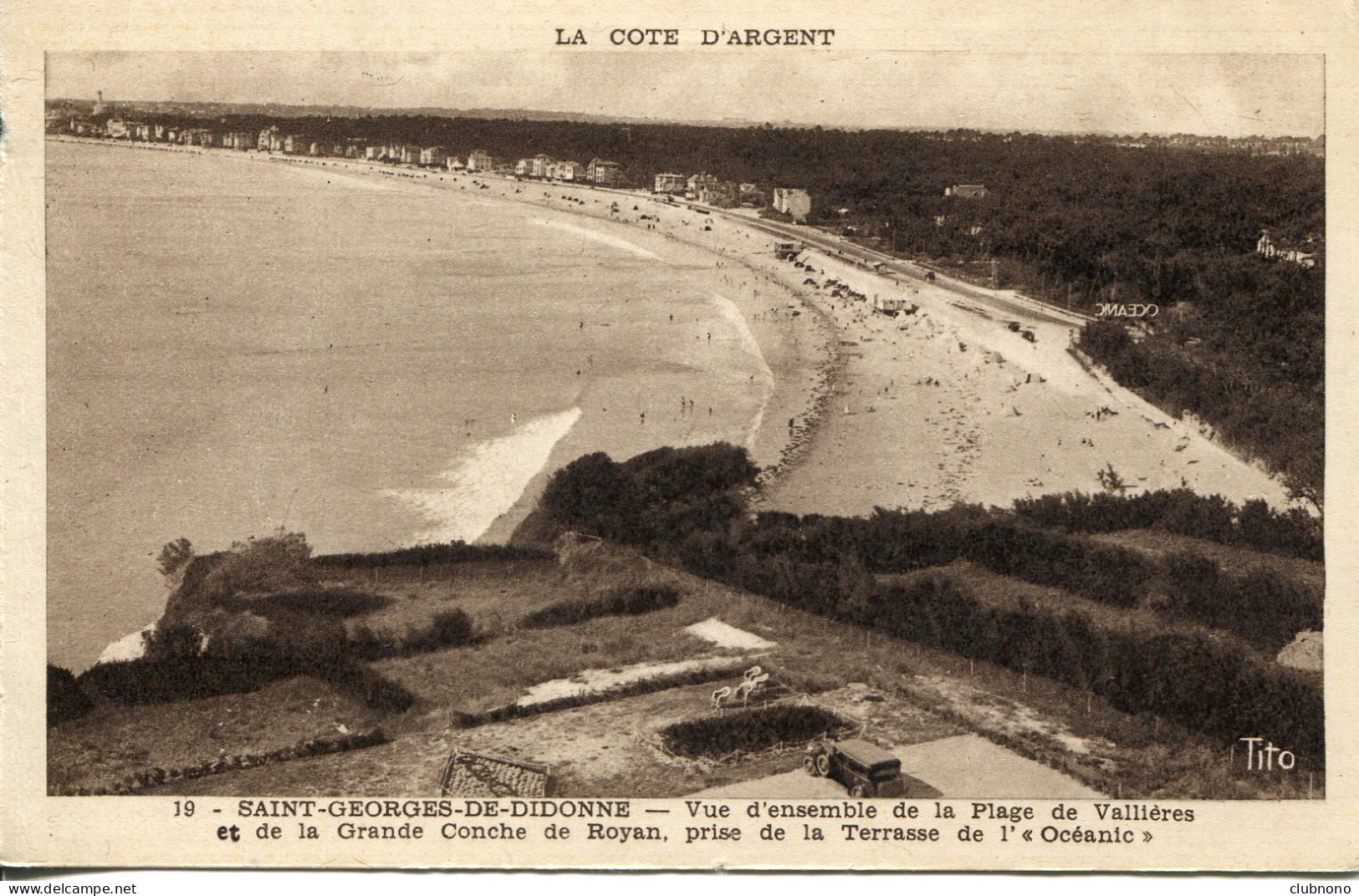 CPA - SAINT-GEORGES-DE-DIDONNE - VUE D'ENSEMBLE DE LA PLAGE DE VALLIERES - Saint-Georges-de-Didonne