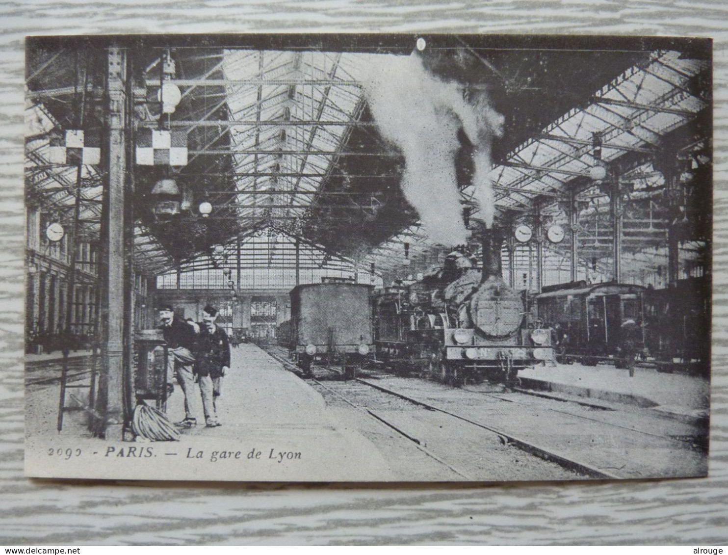 CP: Gare De Paris-Lyon Lot De 5 CP D'après Des Photos D'archives - Stazioni Con Treni