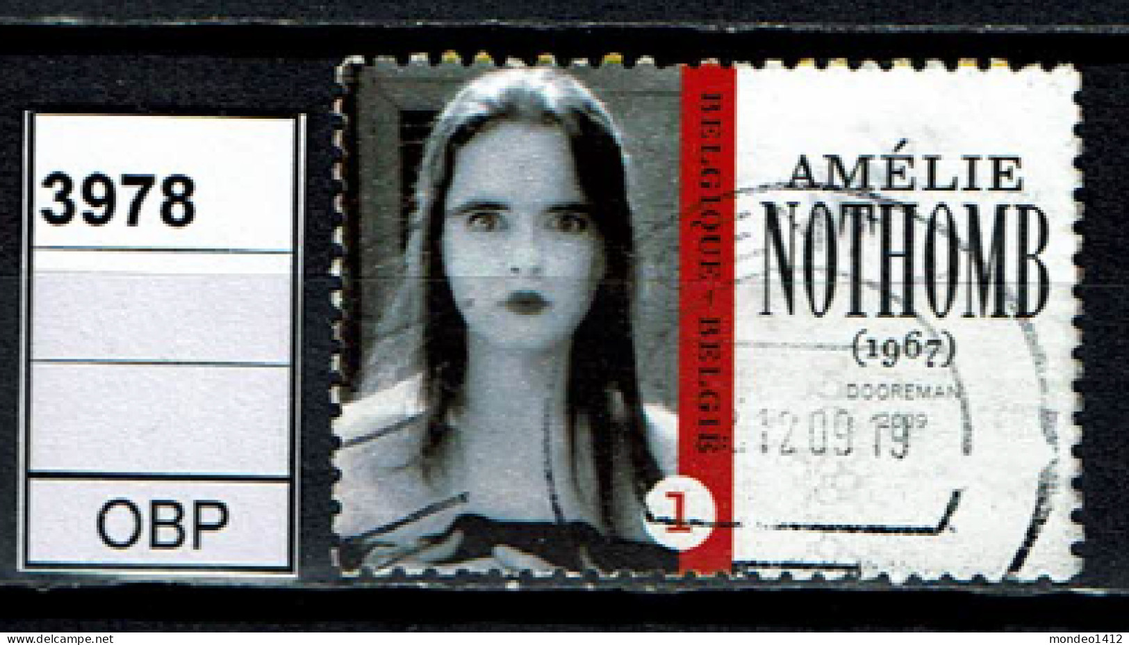 België OBP 3978 - Boek En Literatuur, Livre Et Littérature, Amélie Nothomb - Used Stamps