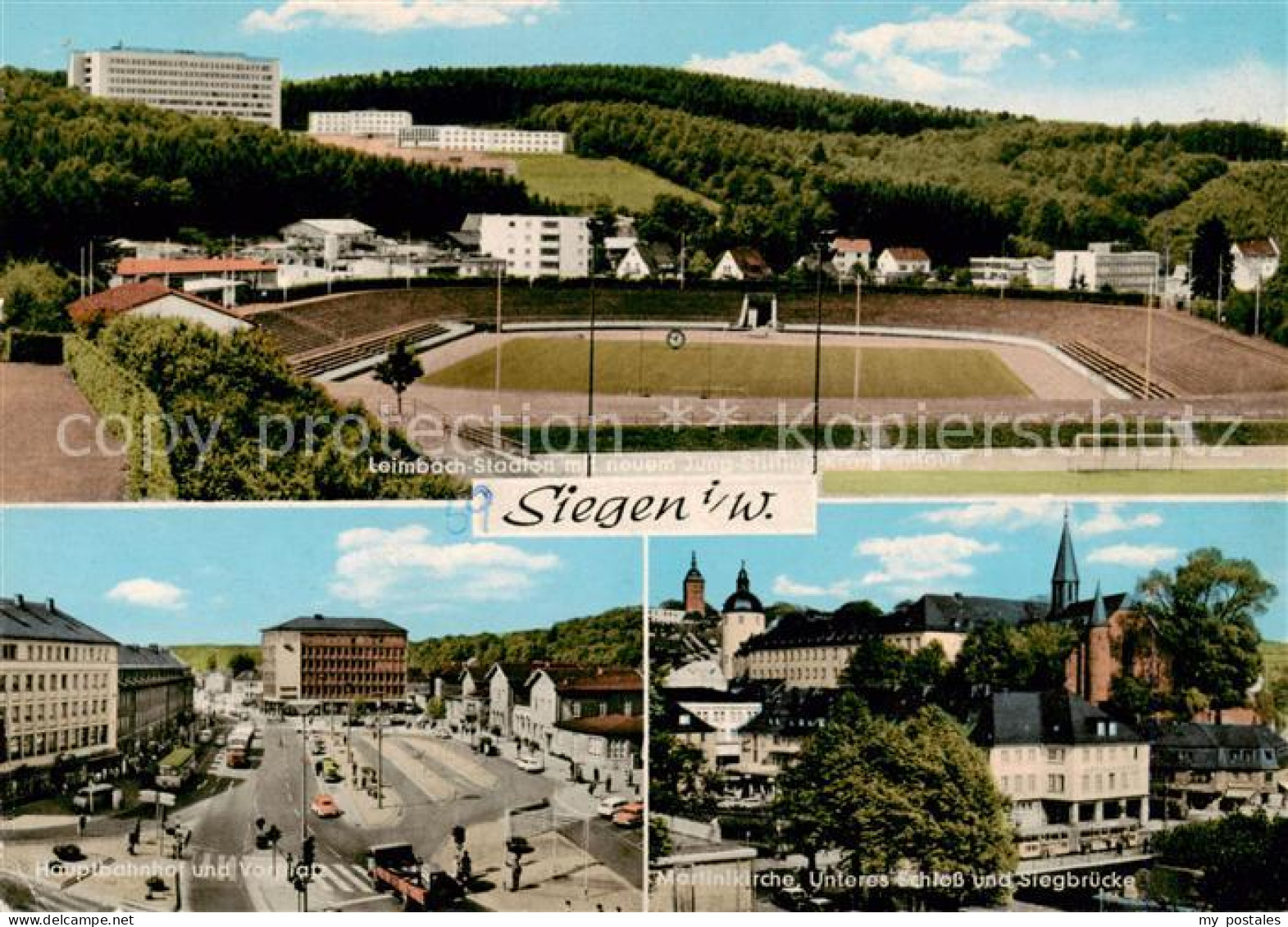 73853590 Siegen  Westfalen Leimbach Stadion Jung Stilling Krankenhaus Hauptbahnh - Siegen