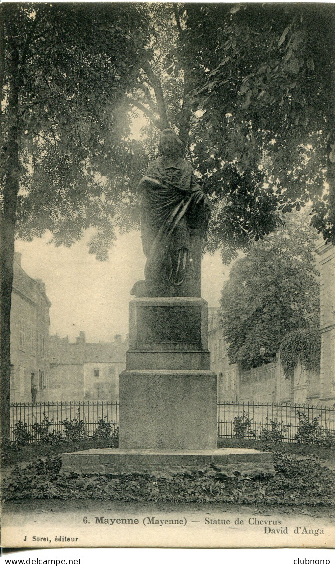 CPA -  MAYENNE - STATUE DE CHEVRUS - Mayenne