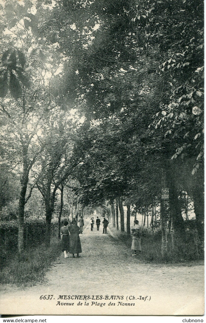 CPA - MESCHERS-LES-BAINS - AVENUE DE LA PLAGE DES NONNES (RARE) - Meschers