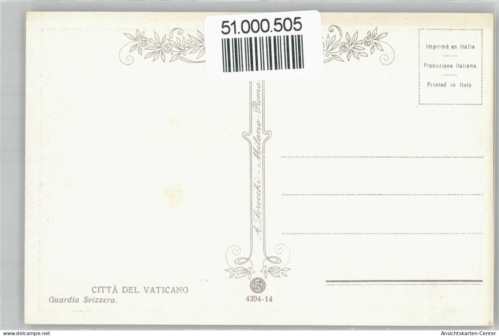 51000505 - Schweizer Garde - Vestuarios