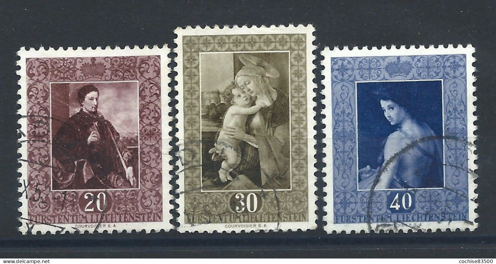 Liechtenstein N°268/70 Obl (FU) 1952 - Reproduction De Tableaux - Unused Stamps