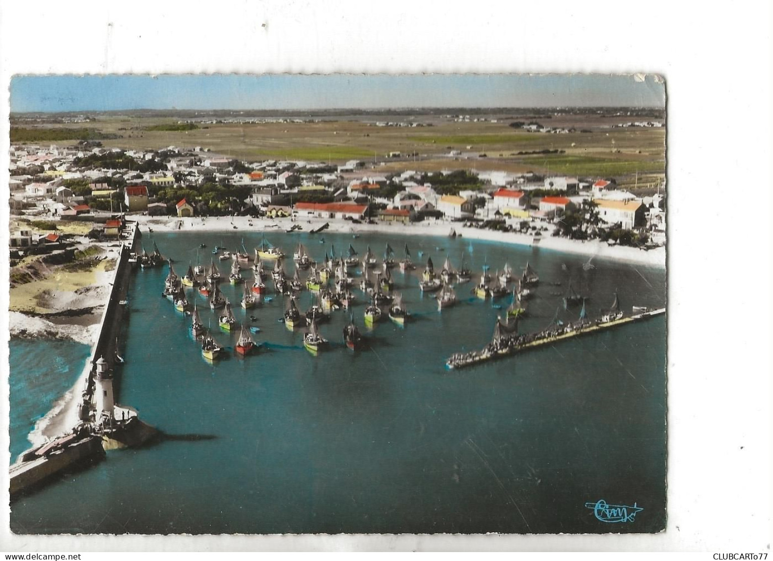 La Cotinière, Ile D'Oléron (17) : Vue Aérienne Générale Au Niveau Du Quartier Du Port En 1957 ETAT GF. - Ile D'Oléron