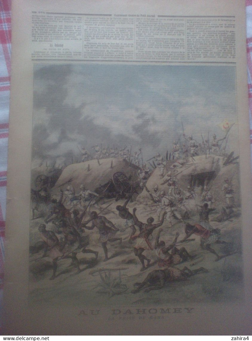 Le Petit Journal 104 Explosion Dynamite Commissariat Polioce Paris Dahomey Prise De Kana Partition G Lemoine Loïsa Puget - Zeitschriften - Vor 1900