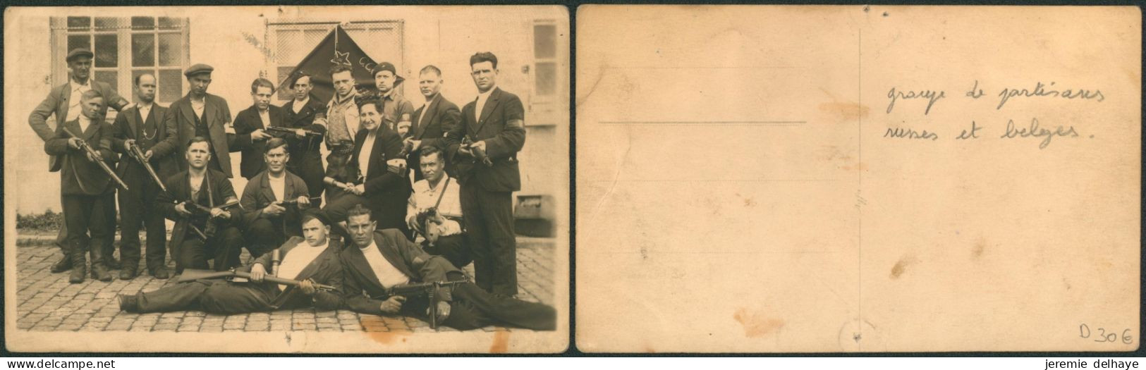 Carte Photo (WWI ?) - Groupe De Partisans Russes Et Belge - Rusia