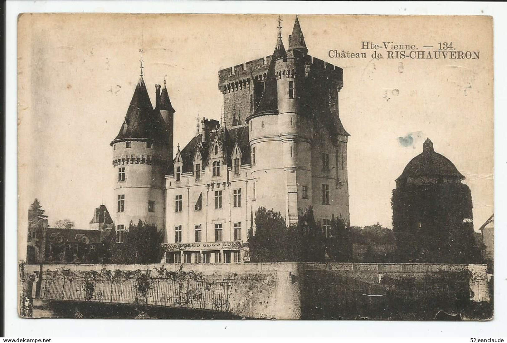 Le Château De Ris-Chauveron Aux Environs De Limoges    1948    N° - Autres & Non Classés