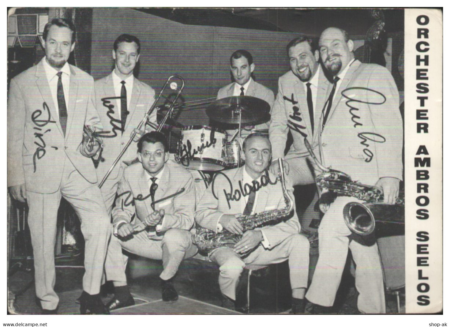 Y28997/ Orchester Ambros Seelos Autogramme Autogrammkarte 60er Jahre - Autographs