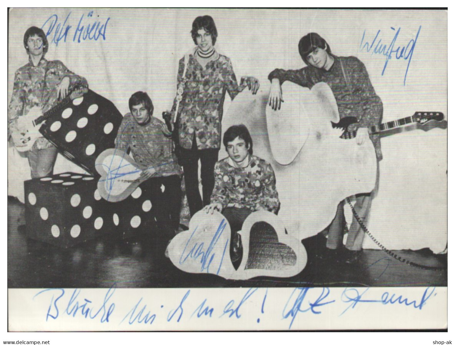 Y28982/ The New Ones Beat- Popgruppe Autogramm Autogrammkarte 1969 - Autógrafos