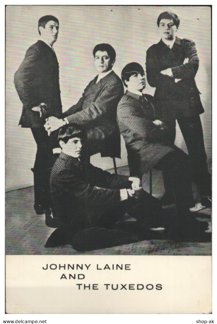 Y28969/ Johnny Laine And The Tuxedos  Beat- Popgruppe Autogrammkarte 60er Jahre - Sänger Und Musikanten